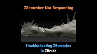 ZRemesher in ZBrush NOT Responding Effortless Geometry Fix zbrush sculpting troubleshooting [upl. by Lem714]