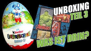 kinder Überraschung ® Riesen Ei mit Marvel © Avengers Figur  Bekomme ich den Hulk  Teil 3 [upl. by Clymer781]