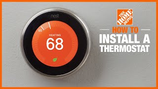 How to Install a Thermostat  The Home Depot [upl. by Link]