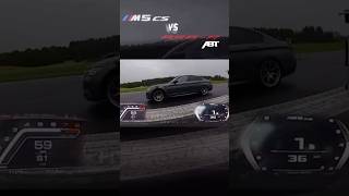 💀M5 CS vs RS6R ABT😈 bmw rs6 dragrace repost [upl. by Iat]