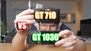 Nvidia GT 1030 vs GT 710 Should you pay twice as much for the GT 1030 [upl. by Loralie795]