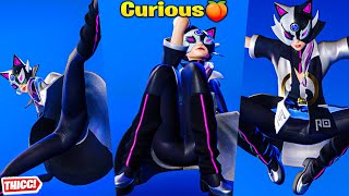 New Fortnite Curious Skin Showcase Thicc 🍑😍 Top Tiktok Emotes amp Dances 😘 Fan Made Survey Outfit 😜 [upl. by Etessil]