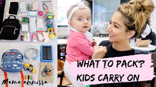 WHAT TO PACK IN YOUR KIDS CARRY ON  LONG HAUL FLIGHT WITH KIDS  KIDS CARRY ON IDEAS [upl. by Vern813]