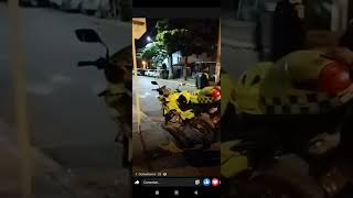 policía de cali vean la actitud y su presentación constriñendo a un veedor [upl. by Orvil]