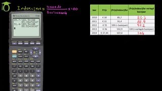 Indexcijfers deel 3  Verleggen van Basisjaar  economie uitleg [upl. by Eachelle]