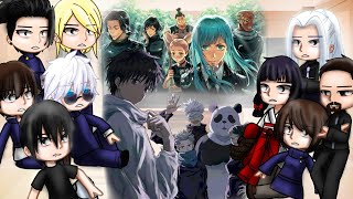 Part 1 Past Jujutsu Kaisen reacts to future students  Gacha Club  Gacha react  AU [upl. by Dorothi]