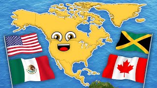 Countries of North America and South America  Continents of the World [upl. by Richie]