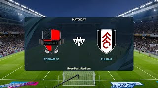 Cobham FC vs Fulham 30072024 Club Friendlies PES 2021 [upl. by Bunker]