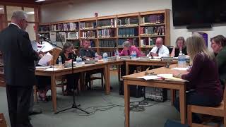 Rhinebeck Board of Education meeting 101017 [upl. by Nahbois]