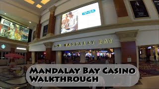 Mandalay Bay Casino Walkthrough  7123 w Narration [upl. by Namilus]