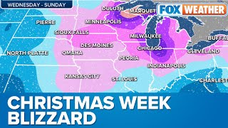 Christmas Week Winter Storm To Bring Feet Of Snow Possible Blizzard Conditions To Parts Of US [upl. by Rolland263]