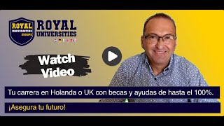 Introducción al webinar sobre universidades de Holanda y UK con becas y créditos estatales [upl. by Einaej]