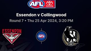 AFL REACTION Last 2 Minutes of Essendon Vs Collingwood [upl. by Ennaihs]