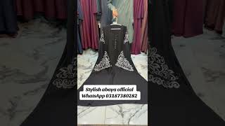 Beautiful 😍 Embroidery Abaya  stylish abaya  Dubai abaya  style fashion abaya [upl. by Jorgensen]