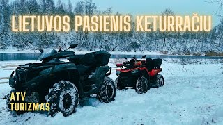 Lietuvos pasienis keturračiu  Biržai 2023  CF moto 520L  ATV Turizmas [upl. by Kcir]