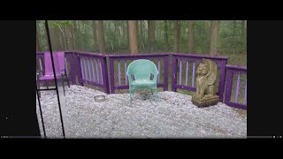 Hail for about 15 minutes in Bluemont VA [upl. by Hsital]