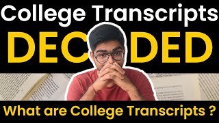 What is a TRANSCRIPT from college  How to get TRANSCRIPTS from college online  Pratik Joshi [upl. by Dragon]