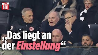 Treffen in der Halbzeitpause Hoeneß kritisierte die BayernStars  Lage der Liga [upl. by Jurkoic]