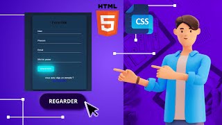 comment créer un formulaire de connexion moderne avec des effets de style CSS élégants [upl. by Dena174]