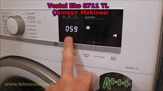 Vestel EKO 8711 TL A 8 kg Çamaşır Makinesi İnceleme Videosu [upl. by Flaherty]