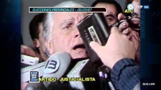 Archivo histórico Casella y Cafiero en elecciones provinciales 1987 [upl. by Thierry]