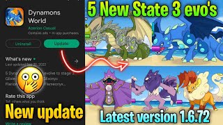 Dynamons world 5 new evolution update  5 new dynamons stage 3 evolution update  new update 1672🤩 [upl. by Meir2]