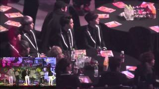 EXOs Reaction to Bangtans 방탄소년단 Perf  Seoul Music Awards 140123 [upl. by Wilhelmina]