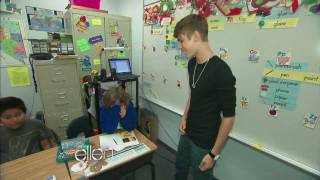 Justin Bieber Surprises a Classroom [upl. by Lyda]