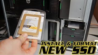 HOW TO INSTALL AND FORMAT A NEW SSD WINDOWS [upl. by Antebi592]