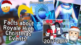 ✔ Facts about Royale High Christmas Events from 20172019 [upl. by Lyrahs272]