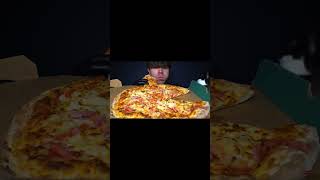 ASMR EXTRA CHEESY PEPPERONI PIZZA DOMINOS CHEESE BURST PIZZA MUKBANG  PIZZA [upl. by Gregorius]