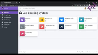 Cab Booking System in PHP MySQL with Source Code  CodeAstro [upl. by Sami]