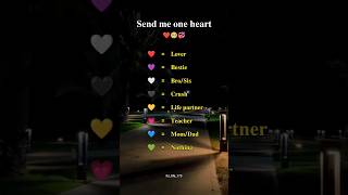 Send me one heart ❤️  love romantic youtube shorts status reel [upl. by Valdas67]