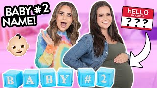 BABY 2 NAME REVEAL Baby Name Reveal Surprise TINY Cakes w My Sister [upl. by Farrison]