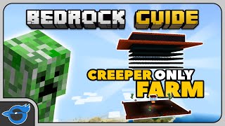 116 CREEPER ONLY FARM Win10 Console Mobile  Bedrock Guide 019  Survival Tutorial Lets Play [upl. by Niliac]