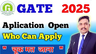 GATE 2025 Aplication form started  gate 2025 eligibility criteria  gate2025 [upl. by Ydarb]