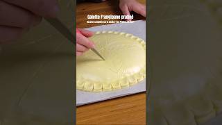 Galette Frangipane Praliné Montage et finition Recette sur la chaîne Youtube shortswithzita [upl. by Atiuqahc]