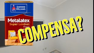 Tinta SherwinWilliams Metalatex super lavável vale a pena [upl. by Pitt]