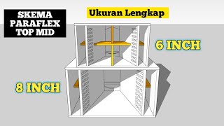 SKEMA BOX PARAFLEX MID TOP 8 INCH DAN 6 INCH REQUEST AN KALIAN miniatur rumahan [upl. by Boylan]