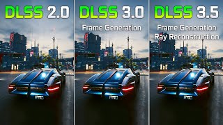 DLSS 20 vs DLSS 30 vs DLSS 35 in Cyberpunk 2077  Graphics and FPS Comparison [upl. by Whitebook]