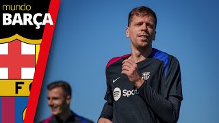 FC BARCELONA  quot¡Szczesny se une al Barça Primera sesión de entrenamiento con el equipo [upl. by Larentia]