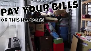 Pay Your Bills OR THIS HAPPENS Forgotten Abandon Storage Unit [upl. by Pearce]