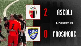 Highlights Under 16  AscoliFrosinone 20  Ascoli Calcio [upl. by Lupee]