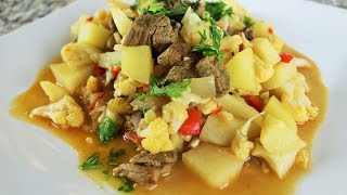 Receta Peruana De Coliflor Guisada – Comida Saludable [upl. by Adnileb236]