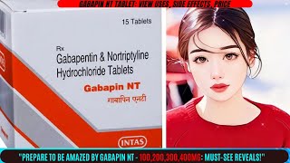 Gabapin NT Tablet View Uses Side Effects Price medicalstudent thepharmacist gabapinnt doctor [upl. by Christiansen]