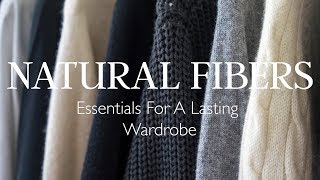 The Best Fabrics For Your Wardrobe  Natural Fiber Guide [upl. by Cohette]