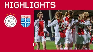 Ajax Vrouwen grijpen koppositie 🤩🔝  Highlights Ajax Vrouwen  PEC Zwolle Vrouwen [upl. by Demeyer]