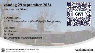 29092024 1800u ds CH Hogendoorn wijk Morgenster [upl. by Darnall]