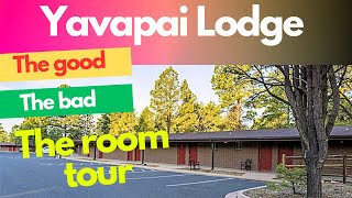 Yavapai Lodge at Grand Canyon The good the bad amp the room tour [upl. by Boru]