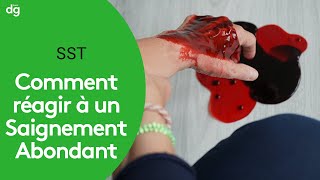 Comment réagir à un saignement abondant  Formation SST [upl. by Vil]